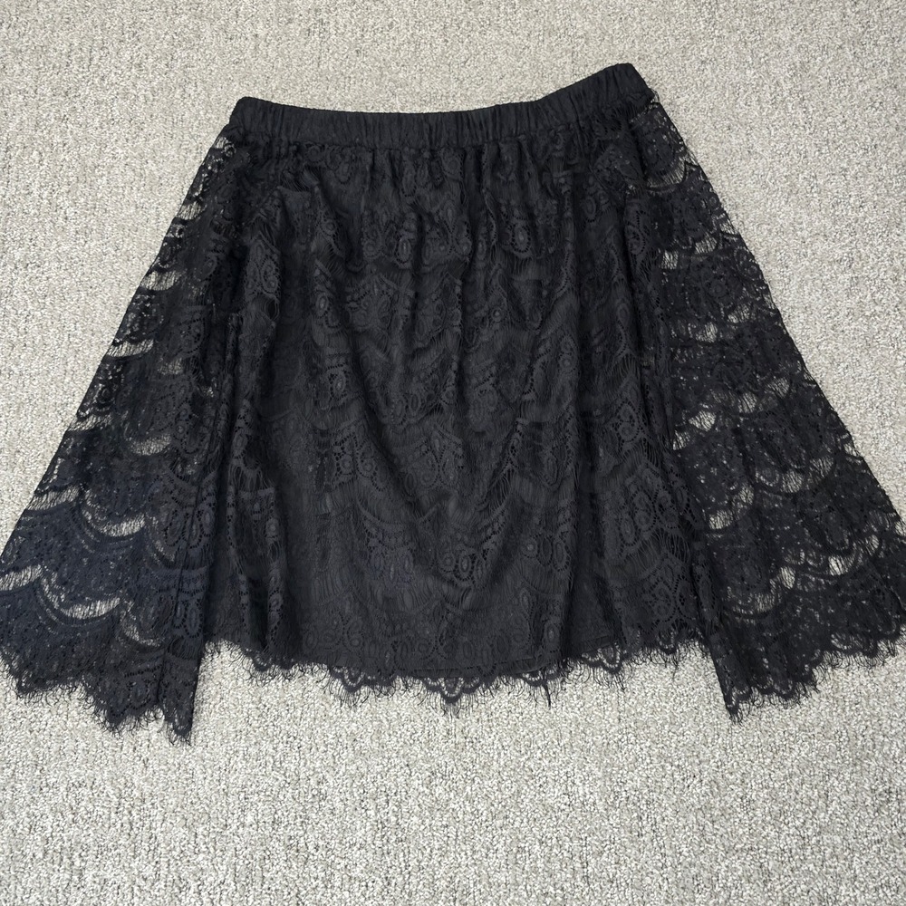 Love Fire Off Shoulder Lace Top Boho Whimsigoth Witchy‎ Romantic Size XS